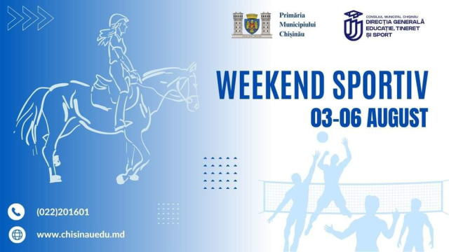 Evenimente sportive de weekend organizate în Chișinău
